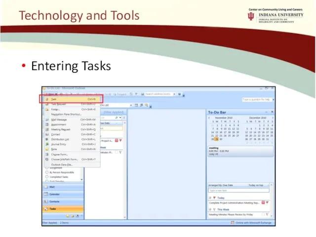 Technology and Tools Entering Tasks