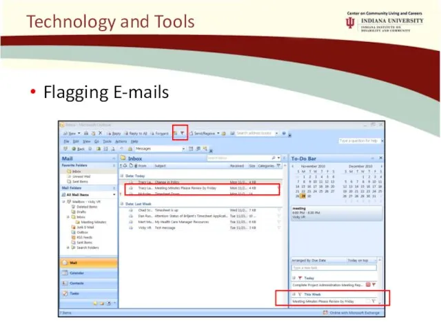 Technology and Tools Flagging E-mails