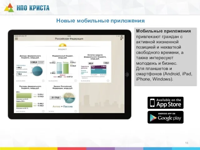 Новые мобильные приложения Мобильные приложения привлекают граждан с активной жизненной позицией