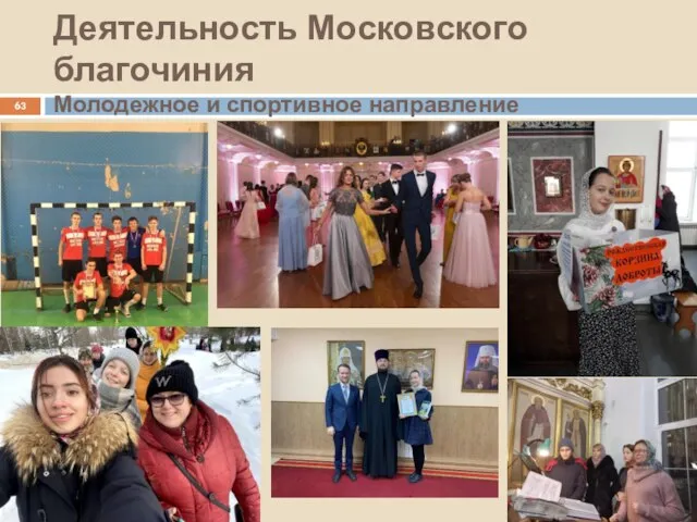 Деятельность Московского благочиния Молодежное и спортивное направление