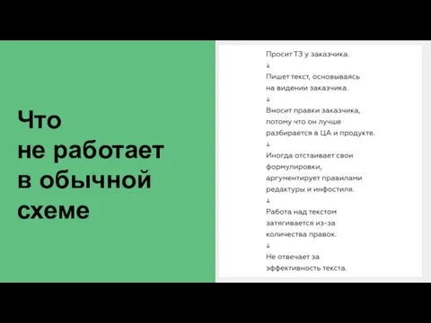 Что не работает в обычной схеме