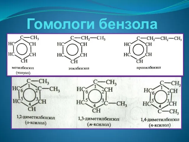 Гомологи бензола