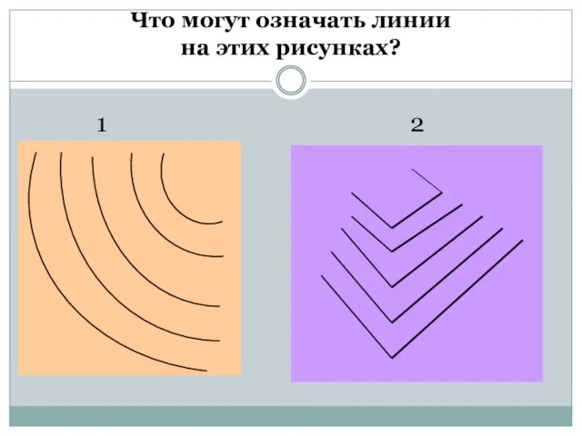 Что могут означать линии на этих рисунках? 1 2