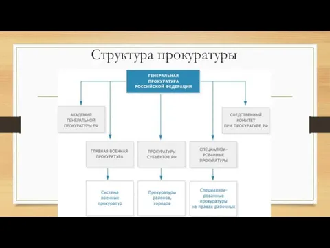 Структура прокуратуры