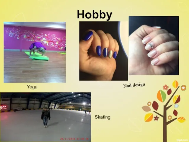 Hobby Yoga Nail design Skating