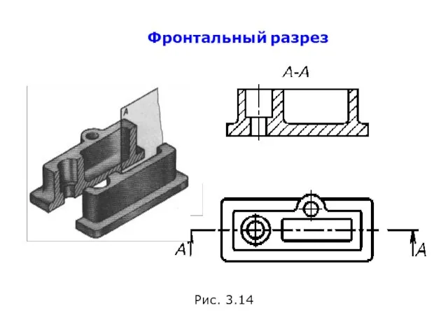 Фронтальный разрез Рис. 3.14