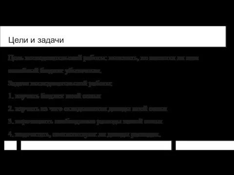 Цели и задачи Цель исследовательской работы: выяснить, не является ли наш