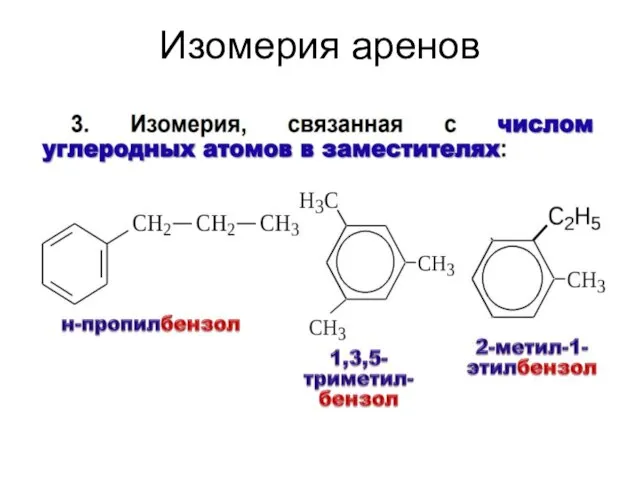 Изомерия аренов