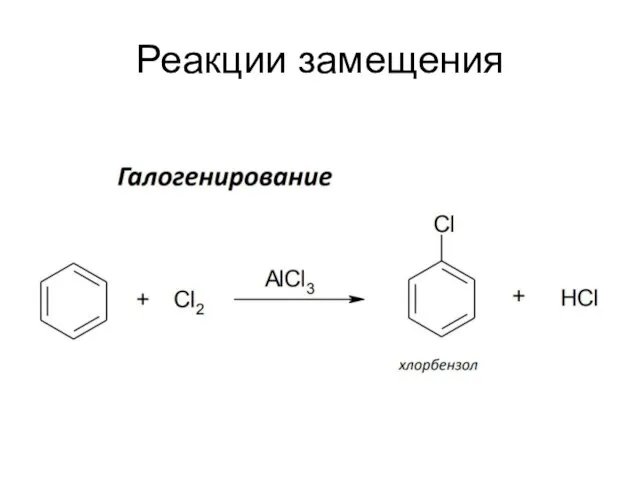 Реакции замещения