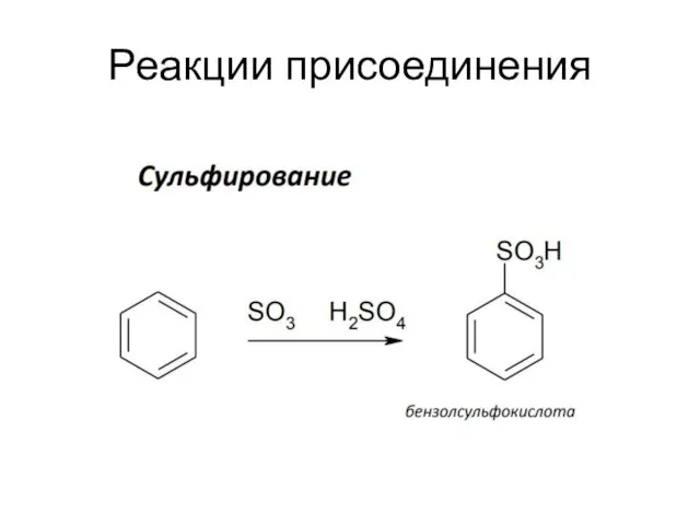 Реакции присоединения