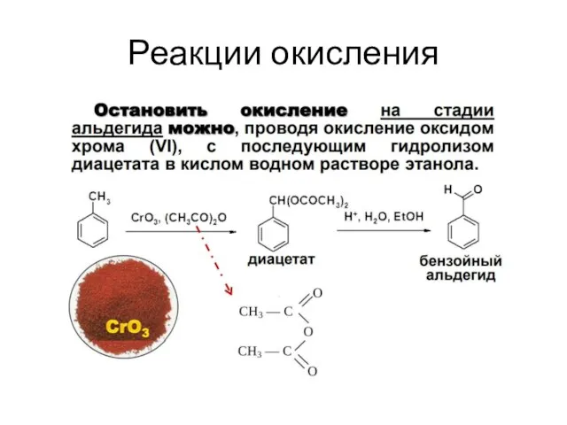 Реакции окисления