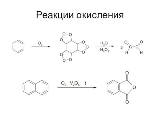 Реакции окисления