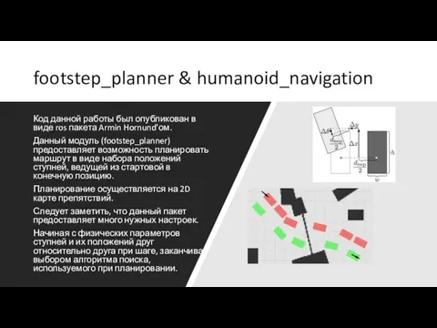 footstep_planner & humanoid_navigation Код данной работы был опубликован в виде ros