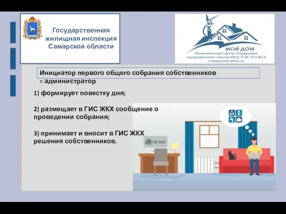 Государственная жилищная инспекция Самарской области Инициатор первого общего собрания собственников =