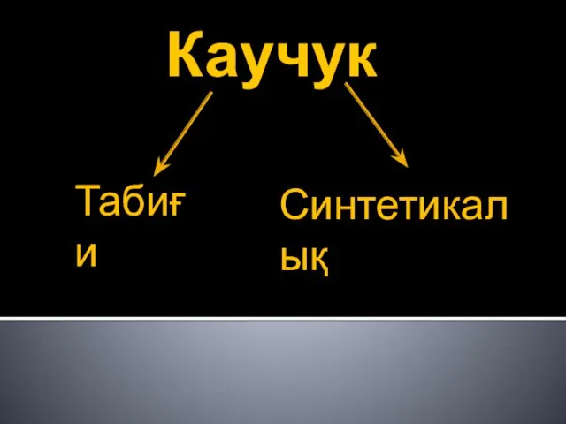 Каучук Табиғи Синтетикалық