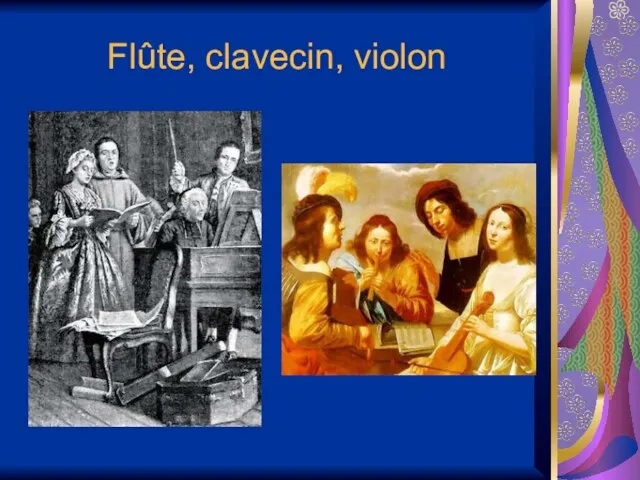 Flûte, clavecin, violon