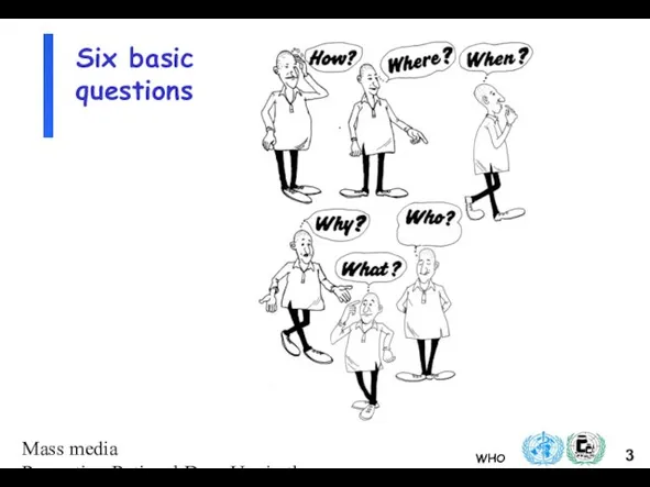 Mass media Promoting Rational Drug Use in the Community Six basic questions