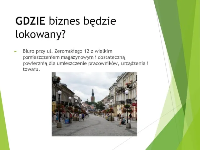 GDZIE biznes będzie lokowany? Biuro przy ul. Zeromskiego 12 z wielkim