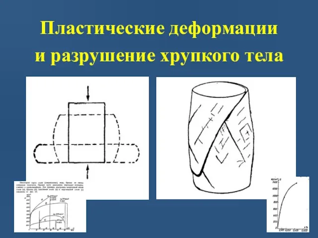 Пластические деформации и разрушение хрупкого тела