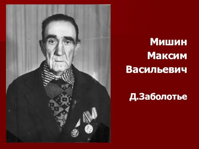 Мишин Максим Васильевич Д.Заболотье