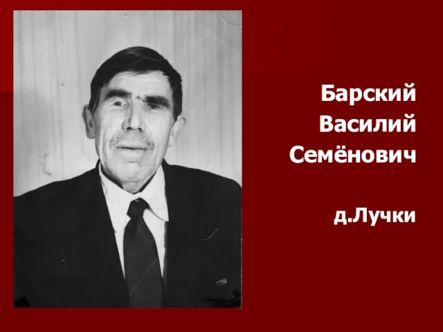 Барский Василий Семёнович д.Лучки