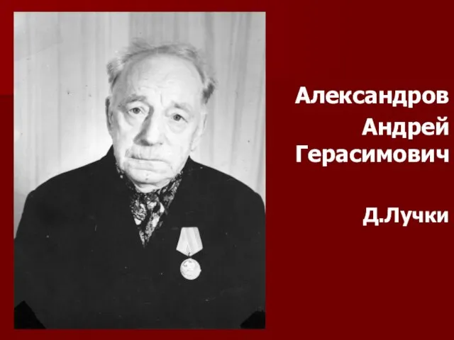 Александров Андрей Герасимович Д.Лучки