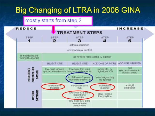 Big Changing of LTRA in 2006 GINA mostly starts from step 2