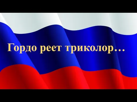 Гордо реет триколор…