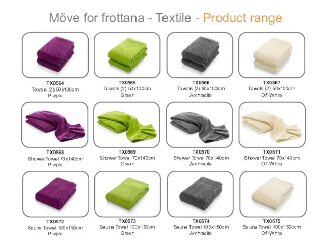 Möve for frottana - Textile - Product range TX0566 Towels (2)