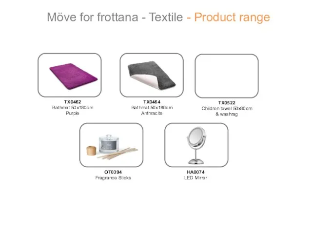 Möve for frottana - Textile - Product range OT0394 Fragrance Sticks