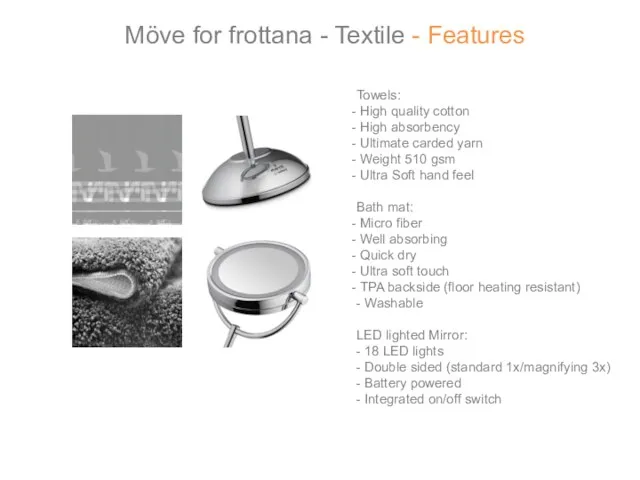 Möve for frottana - Textile - Features Towels: High quality cotton