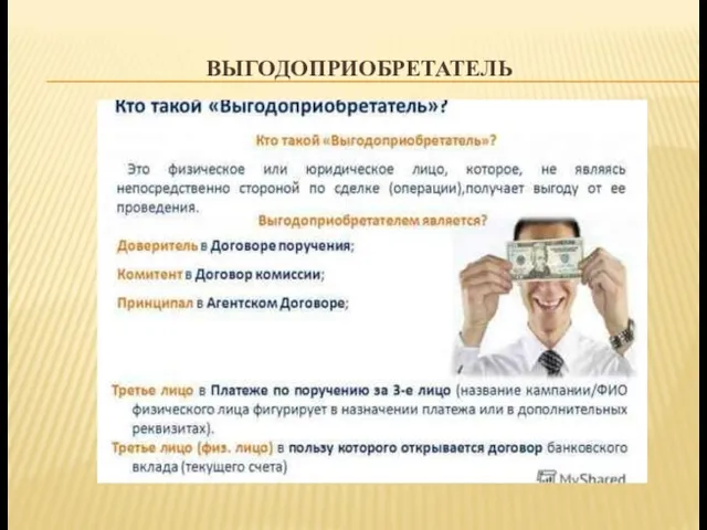 ВЫГОДОПРИОБРЕТАТЕЛЬ