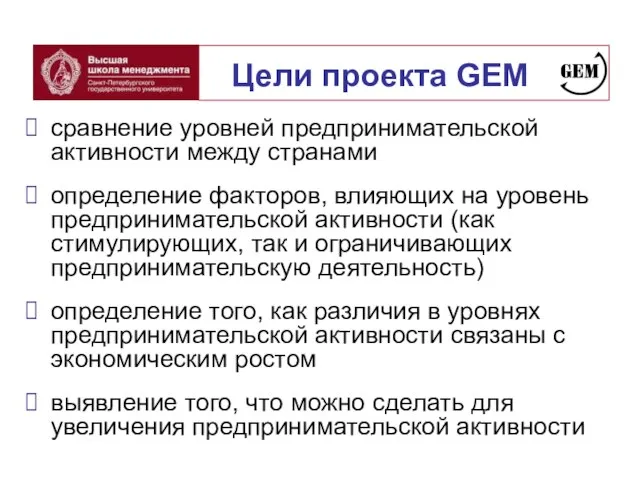 сравнение уровней предпринимательской активности между странами определение факторов, влияющих на уровень