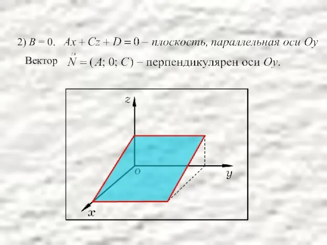 2) В = 0. Вектор