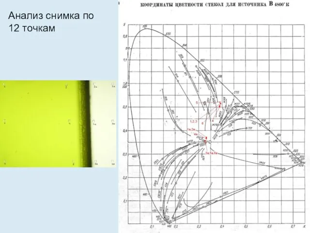 Анализ снимка по 12 точкам