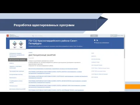 Разработка адаптированных программ