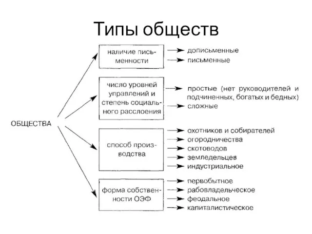 Типы обществ