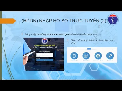 (HDDN) NHẬP HỒ SƠ TRỰC TUYẾN (2) Đăng nhập hệ thống