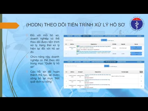 (HDDN) THEO DÕI TIẾN TRÌNH XỬ LÝ HỒ SƠ Đối với