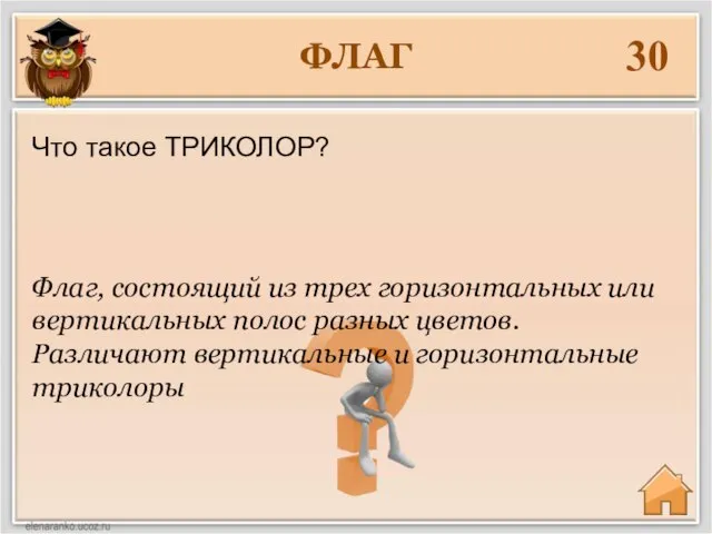 ФЛАГ 30 Флаг, состоящий из трех горизонтальных или вертикальных полос разных