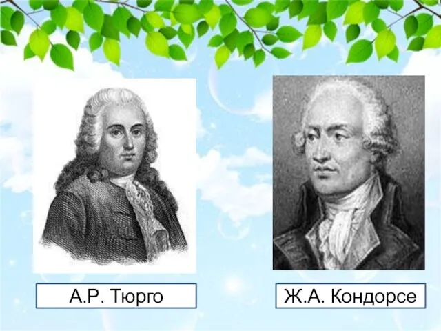 А.Р. Тюрго Ж.А. Кондорсе