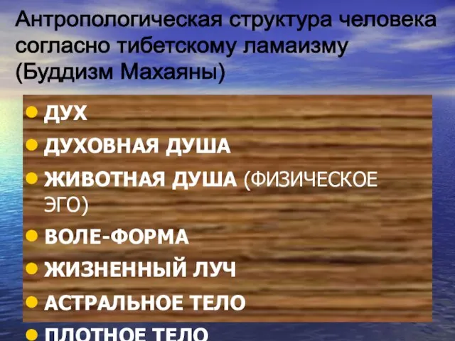 ДУХ ДУХОВНАЯ ДУША ЖИВОТНАЯ ДУША (ФИЗИЧЕСКОЕ ЭГО) ВОЛЕ-ФОРМА ЖИЗНЕННЫЙ ЛУЧ АСТРАЛЬНОЕ