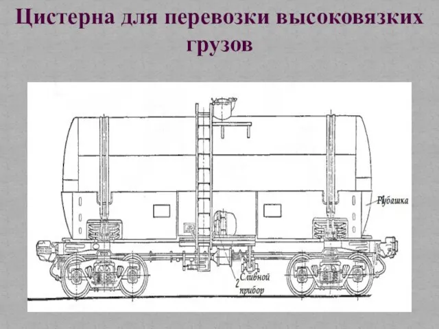 Цистерна для перевозки высоковязких грузов