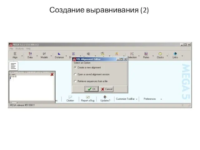 Создание выравнивания (2)