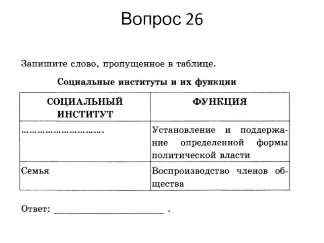 Вопрос 26