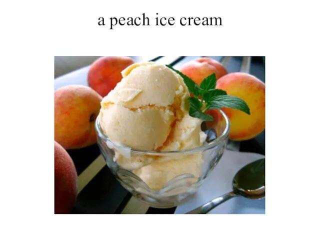 a peach ice cream