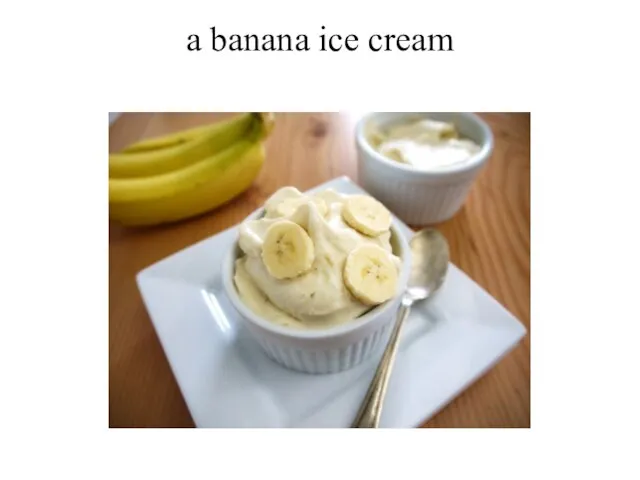 a banana ice cream