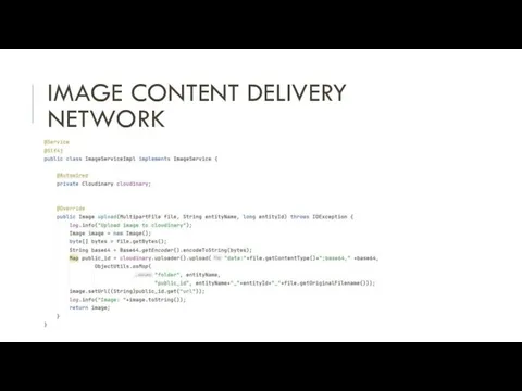 IMAGE CONTENT DELIVERY NETWORK