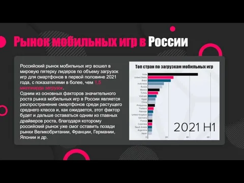 Рынок мобильных игр в России Российский рынок мобильных игр вошел в