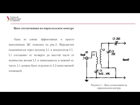 Цепь согласования на параллельном контуре Одна из самых эффективных и просто